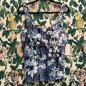 NWT Swimsuits For All Floral Tankini Swimsuit Top
